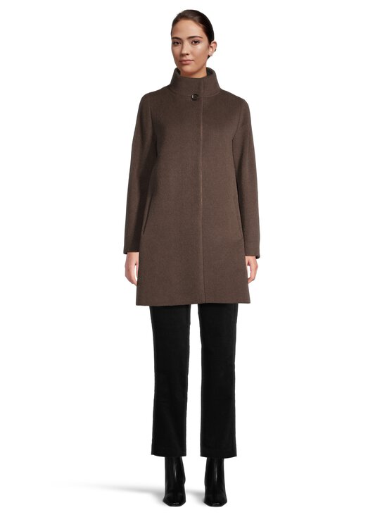 Cinzia Rocca Icons - Stand Collar -villakangastakki - 4 CHOCOLATE BROWN | Stockmann - photo 2