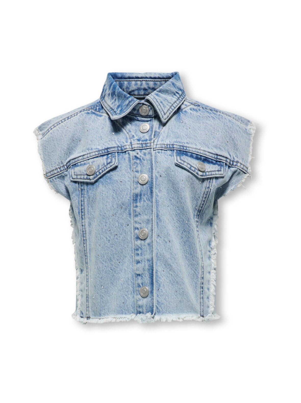 KogCobain Rhinestone -farkkuliivi