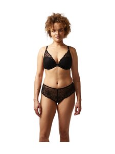 Chantelle - FLEURS PLUNGE T-Shirt Bra - 11 BLACK | Stockmann