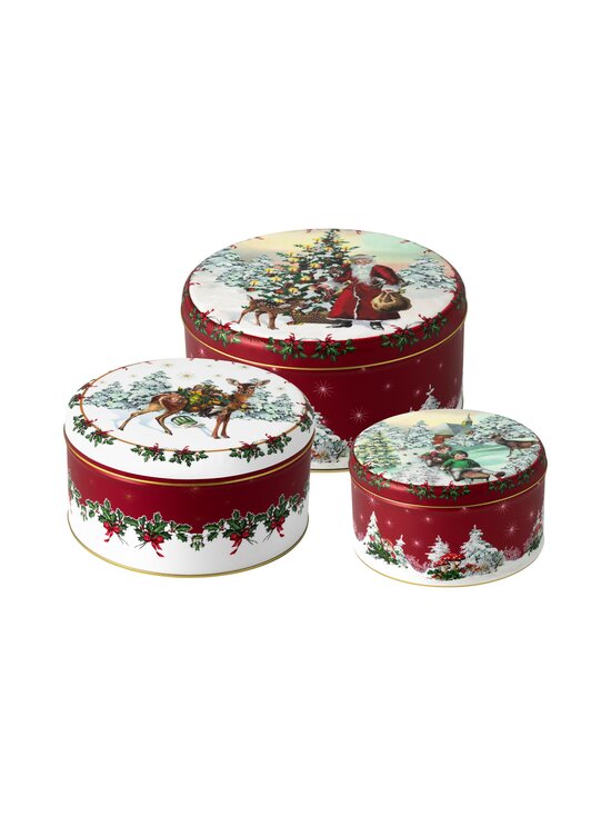 Winter Collage Accessoires Cookie Box Set -keksipurkki 3 kpl