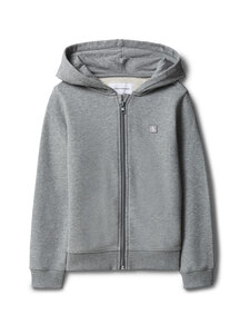 Calvin Klein Kids - Mini Badge Zip -hupparitakki - P7D MEDIUM GREY HEATHER | Stockmann