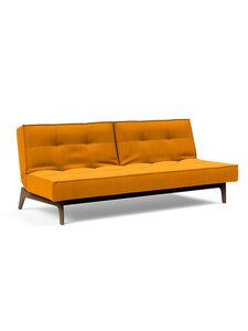 Innovation Living - Splitback Eik -vuodesohva Elegance-kangas 507 keltainen / ruskea tammi - YELLOW | Stockmann