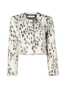 Ida Sjöstedt - Kunstkarusnahast jakk Mona - CREAM / BROWN SPOTS | Stockmann