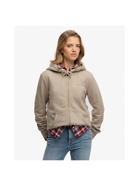 Superdry - Essential Logo Ziphood -hupparitakki - 6NN FEATHER GREY | Stockmann - photo 3