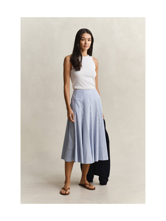 GANT - Stripe Panel Midi -hame - 424 HYDRANGEA BLUE | Stockmann - photo 2