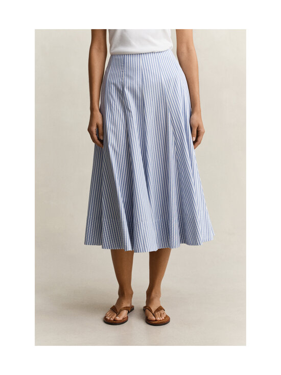 GANT - Stripe Panel Midi -hame - 424 HYDRANGEA BLUE | Stockmann - photo 4