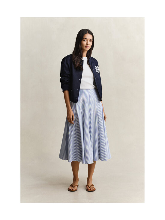 GANT - Stripe Panel Midi -hame - 424 HYDRANGEA BLUE | Stockmann - photo 5