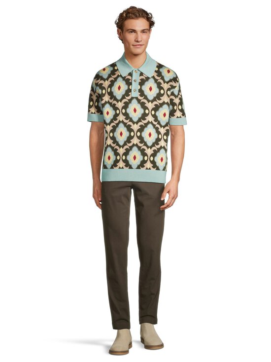 Drôle de Monsieur - La Maille Polo Tapisserie -neulottu pikeepaita - KAKI | Stockmann - photo 2