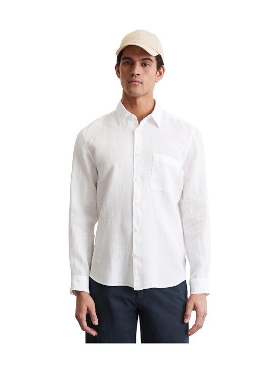 Marc O'Polo - Regular Fit Kent Collar -pellavakauluspaita - 100 WHITE | Stockmann - photo 2