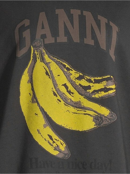 Ganni - Banana Print -huppari - 252 PHANTOM | Stockmann - photo 4