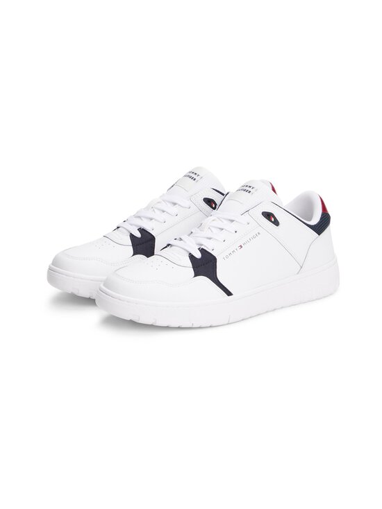 Tommy Hilfiger - Basket Core Light Leather Mix -sneakerit - YBS WHITE - photo 3 Tommy Hilfiger - Basket Core Light Leather Mix -sneakerit - YBS WHITE | Stockmann - photo 3