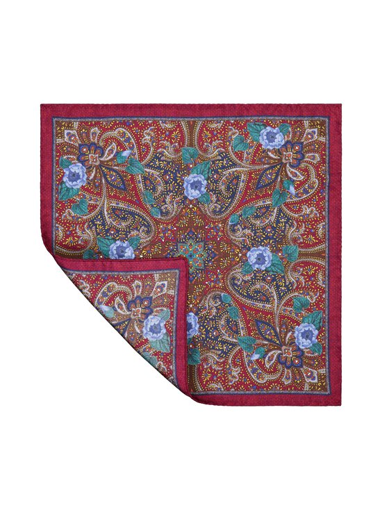 Stockholm Kravatt - Paisley And Flower -silkkitaskuliina - 1 RED | Stockmann - photo 2