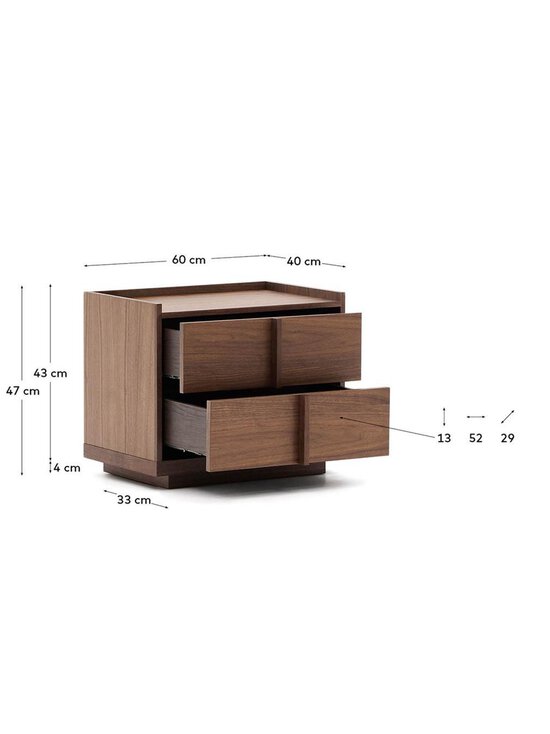 Kave Home - Onix-yöpöytä - PÄHKINÄ | Stockmann - photo 6