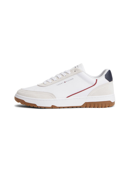 Tommy Hilfiger - Basket Core Leather Suede Mix brīvā laika apavi - 0GZ RWB | Stockmann - photo 1