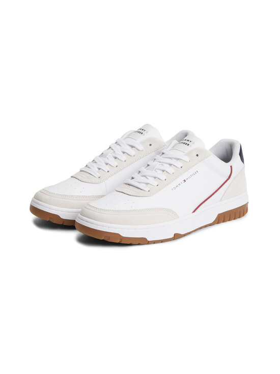 Tommy Hilfiger - Basket Core Leather Suede Mix brīvā laika apavi - 0GZ RWB | Stockmann - photo 5