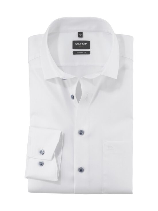 Olymp - Triiksärk Global Kent Modern Fit Solid - 00 WHITE | Stockmann - photo 1