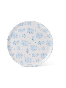 Lexington - Laminated Round -tarjotin 38 cm - BLUE/WHITE | Stockmann