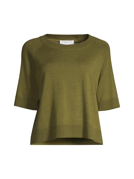 ESSENTIALS by Stockmann - Amanda-merinoneulepusero - OLIVE GREEN MEL 265530 | Stockmann - photo 1