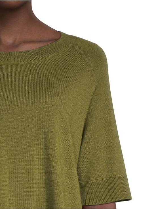 ESSENTIALS by Stockmann - Amanda-merinoneulepusero - OLIVE GREEN MEL 265530 | Stockmann - photo 4