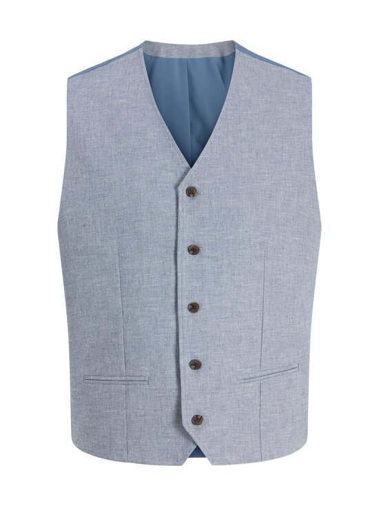 Jack & Jones - JprMartin Summer -puuvilla-pellavaliivi - FADED DENIM FIT:SLIM FIT | Stockmann - photo 1