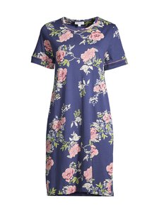 Damella - Navy Flower -yöpaita - 320 NAVY/PINK | Stockmann