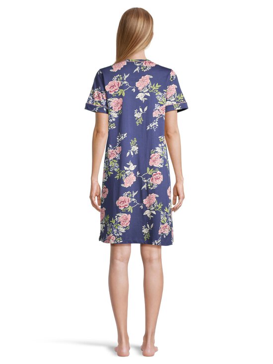 Damella - Navy Flower -yöpaita - 320 NAVY/PINK - photo 3 Damella - Navy Flower -yöpaita - 320 NAVY/PINK | Stockmann - photo 3