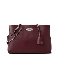 Mulberry - Nahast käekott Lily Chain Tote Small Classic Grain - K560 BLACK CHERRY | Stockmann