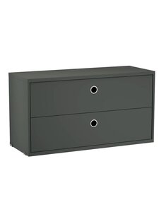 String Furniture - String System -lipasto tummanharmaa 78 x 30 cm - GREY | Stockmann