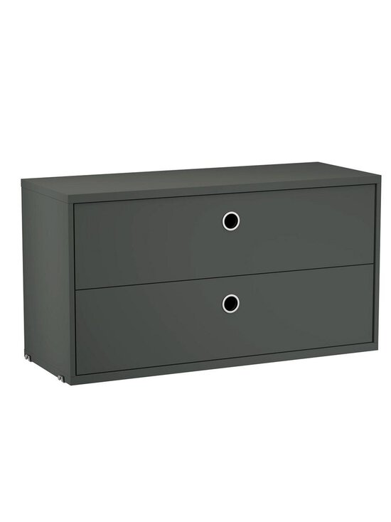 String Furniture - String System -lipasto tummanharmaa 78 x 30 cm - GREY | Stockmann - photo 1