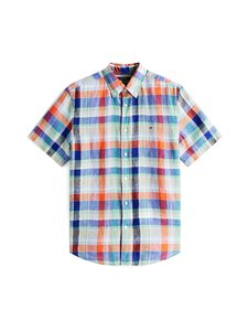 Tommy Hilfiger - Linane triiksärk Summer Madras - 0PA BRILLIANT ORANGE / CHECK | Stockmann