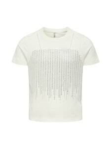 KIDS ONLY - T-särk KogBillie Life Stone - CLOUD DANCER DETAIL:RHINESTONE SILVER | Stockmann