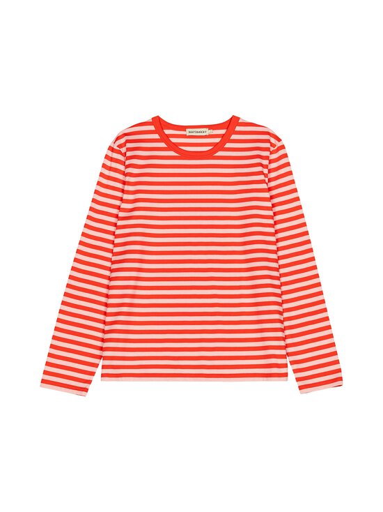 Marimekko - Tasaraita Unisex -trikoopaita - 033 RED, LIGHT PINK | Stockmann - photo 1