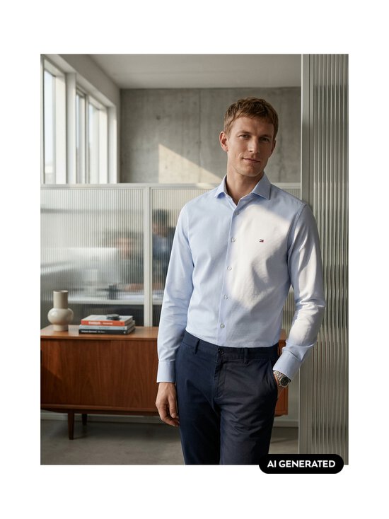 Tommy Hilfiger - Classic Dobby -kauluspaita - C14 CLOUDY BLUE | Stockmann - photo 2