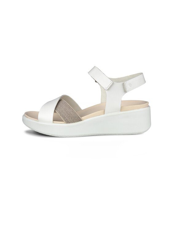 ecco - Nahast sandaalid Flowt Wedge - PURE WHITE GOLD - photo 4 ecco - Nahast sandaalid Flowt Wedge - PURE WHITE GOLD | Stockmann - photo 4
