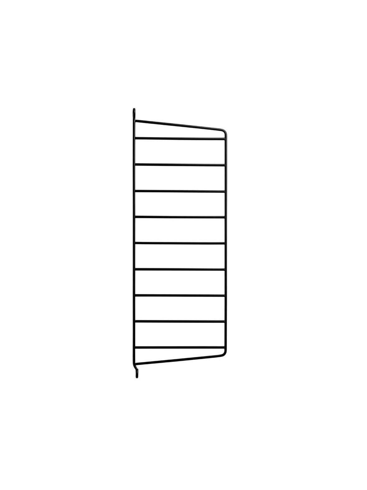 String System -seinäsivupaneeli musta 50 x 20 cm