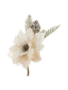 Weiste - Jõulukaunistus Fabric poinsettia - WHITE | Stockmann