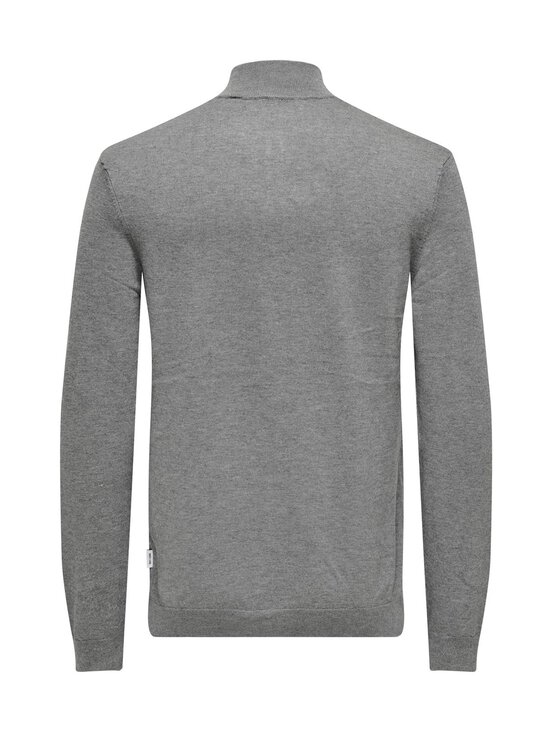 Only & Sons - OnsWyler Life Half Zip -neule - MEDIUM GREY MELANGE - photo 2 Only & Sons - OnsWyler Life Half Zip -neule - MEDIUM GREY MELANGE | Stockmann - photo 2