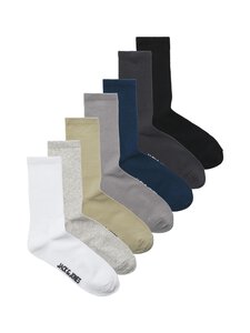 JACK & JONES junior - Tennisesokid JacNick, 7 paari - TITAN PACK:PALOMA - WHITE - PHANTOM - LGM - ABBEYSTONE - BLACK | Stockmann