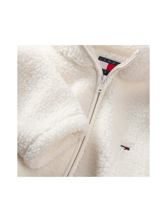 Tommy Jeans - Fliisjakk S-Flag Teddy Zip Thru - YBH ANCIENT WHITE | Stockmann - photo 3
