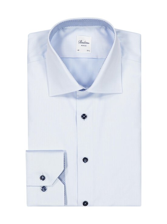 Stenströms - Regular Cuff Contrast krekls ar apkakli - 100 LIGHT BLUE | Stockmann - photo 1