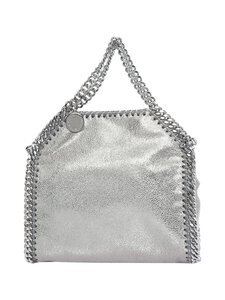 Stella McCartney - Falabella Tiny Bag Shiny Dotted Chamois -olkalaukku - 1113 STEEL GREY | Stockmann