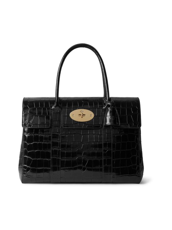 Mulberry - Bayswater Croc -käsilaukku - A100 BLACK | Stockmann - photo 1