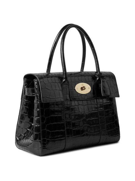 Mulberry - Bayswater Croc -käsilaukku - A100 BLACK | Stockmann - photo 3