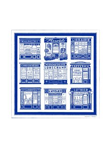 Longchamp - Soie Silk -huivi - 487 COBALT | Stockmann