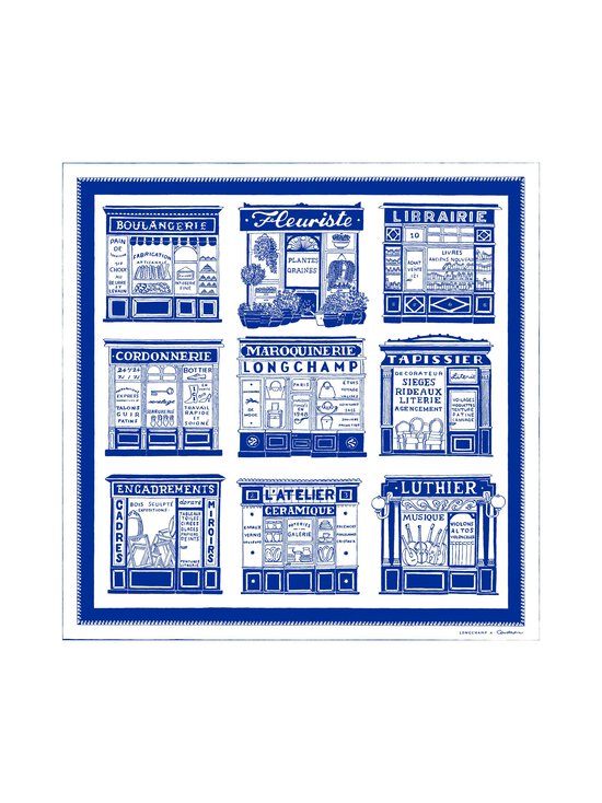 Longchamp - Soie Silk -huivi - 487 COBALT | Stockmann - photo 1