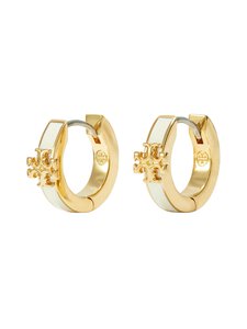 Tory Burch - Kira Huggie emaljetie auskari - TORY GOLD / NEW IVORY Tory Burch - Kira Huggie emaljetie auskari - TORY GOLD / NEW IVORY | Stockmann