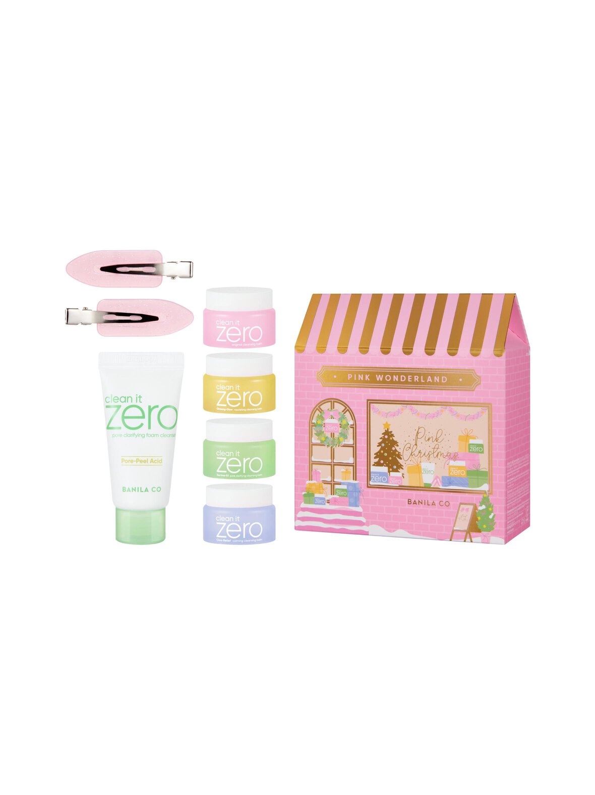 Clean it zero pink wonderland cleansing mini set -ihonhoitopakkaus