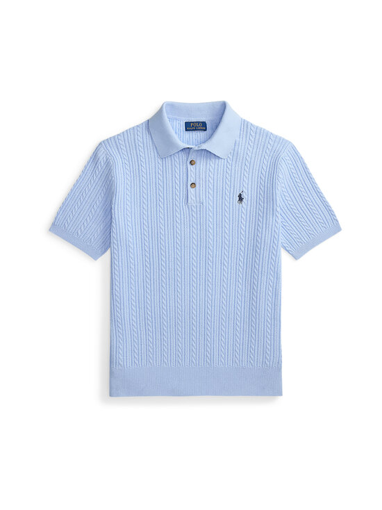 Polo Ralph Lauren - Palmikkokuvioitu pikeeneule - OFFICE BLUE | Stockmann - photo 1