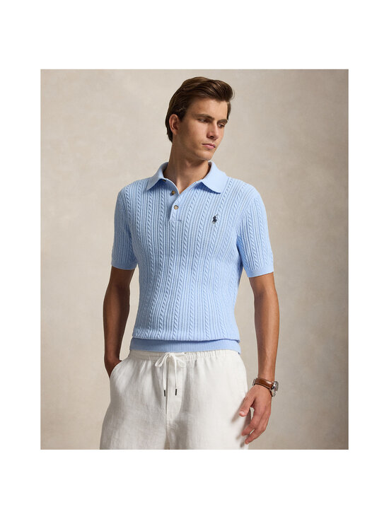Polo Ralph Lauren - Palmikkokuvioitu pikeeneule - OFFICE BLUE | Stockmann - photo 2