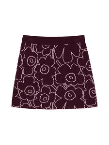 Marimekko - Toistuva Piirto Unikko -hame - 430 WINE RED, LIGHT PINK | Stockmann